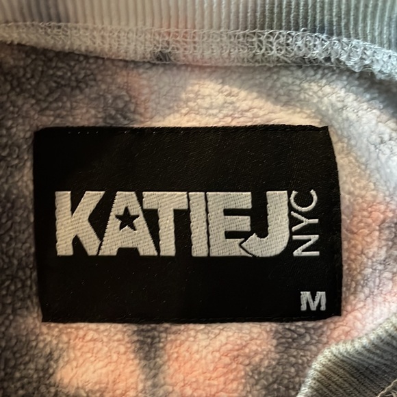 KATIE J NYC tie dye cropped sweatshirt medium - Picture 2 of 2